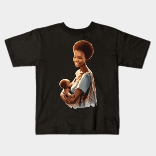 Afrocentric Mother And Baby Kids T-Shirt